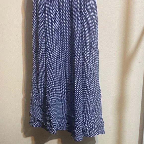 Urban Outfitters Navy Checkered Midi Dress - Picture 2 of 6